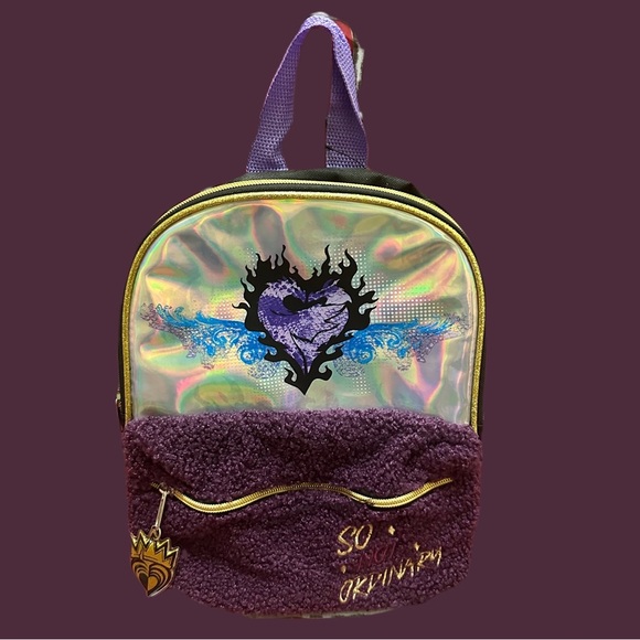 Disney Descendants Holographic Backpack with Purple Accents main image 13